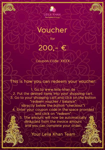 Gutschein über 200 €